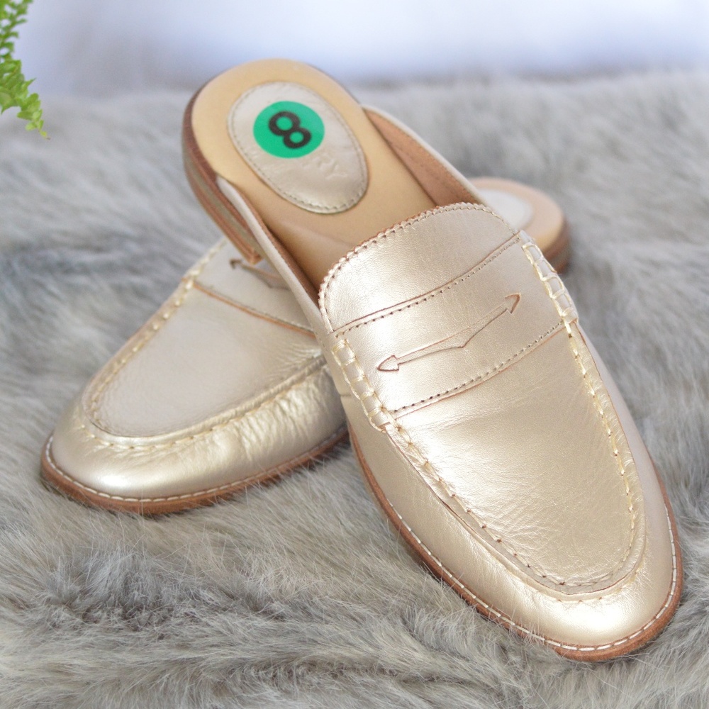 SPERRY Women's Seaport Fina Gold/Champagne Mule